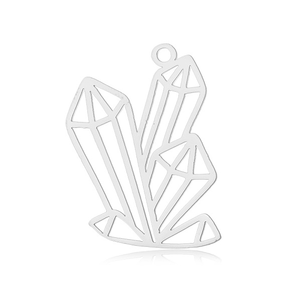 PandaHall 201 Stainless Steel Big Pendants, Laser Cut, Prism, Stainless Steel Color, 25x17x1mm, Hole: 1.6mm 201 Stainless Steel Others
PandaHall 201 Stainless Steel Big Pendants, Laser Cut, Prism, Stainless Steel Color, 25x17x1mm, Hole: 1.6mm 201 Stainless Steel Others