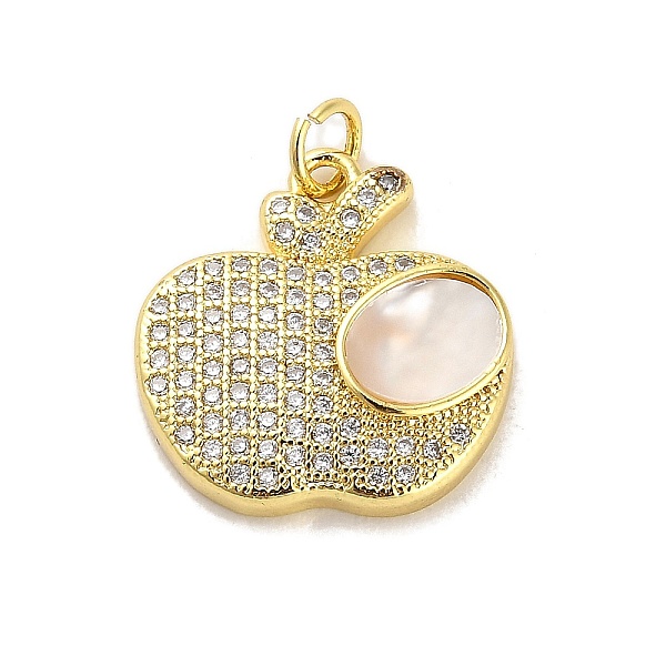 PandaHall Brass Micro Pave Clear Cubic Zirconia Pendants, with Shell, Real 18K Gold Plated, Apple, 18.5x18x4mm, Hole: 3.5mm Brass+Cubic...
PandaHall Brass Micro Pave Clear Cubic Zirconia Pendants, with Shell, Real 18K Gold Plated, Apple, 18.5x18x4mm, Hole: 3.5mm Brass+Cubic...