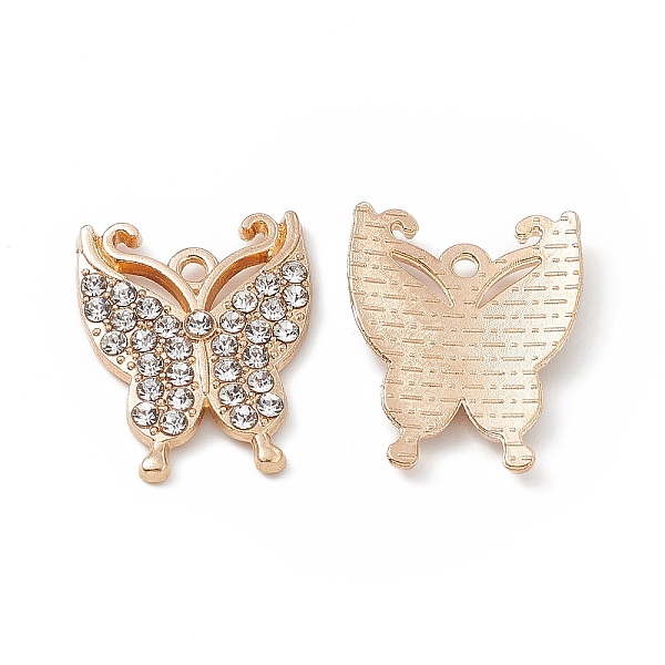 PandaHall Alloy Crystal Rhinestone Pendants, Butterfly Charms, Light Gold, 22x17.5x3mm, Hole: 1.6mm Alloy+Rhinestone Butterfly Clear
PandaHall Alloy Crystal Rhinestone Pendants, Butterfly Charms, Light Gold, 22x17.5x3mm, Hole: 1.6mm Alloy+Rhinestone Butterfly Clear