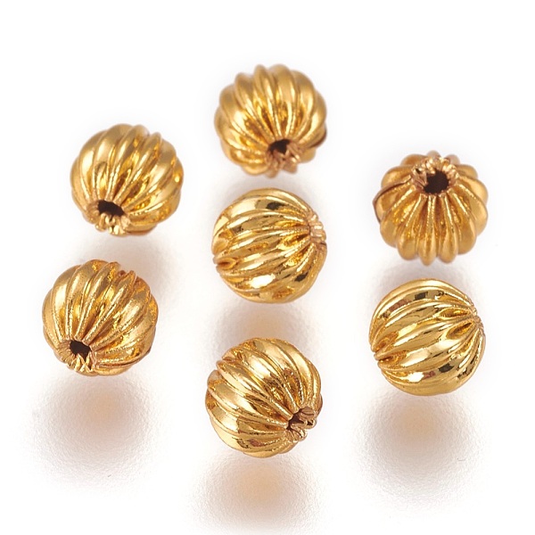 PandaHall Brass Corrugated Beads, Round, Long-Lasting Plated, Golden, 5mm, Hole: 0.8mm Brass Round
PandaHall Brass Corrugated Beads, Round, Long-Lasting Plated, Golden, 5mm, Hole: 0.8mm Brass Round