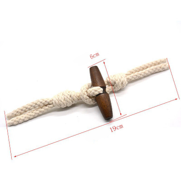 PandaHall Wood Button, Cotton Thread Horn Toggle Button, Sewing Accessories, Column, BurlyWood, Cotton Thread with Button: 60x130x16mm..., Orange
PandaHall Wood Button, Cotton Thread Horn Toggle Button, Sewing Accessories, Column, BurlyWood, Cotton Thread with Button: 60x130x16mm..., Orange