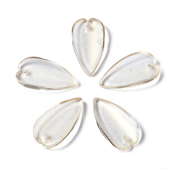 PandaHall Transparent Spray Painted Glass Pendants, with Glitter Powder, Leaf, Clear, 20.5x11x3.5mm, Hole: 1.2mm Glass Leaf Clear
PandaHall Transparent Spray Painted Glass Pendants, with Glitter Powder, Leaf, Clear, 20.5x11x3.5mm, Hole: 1.2mm Glass Leaf Clear
