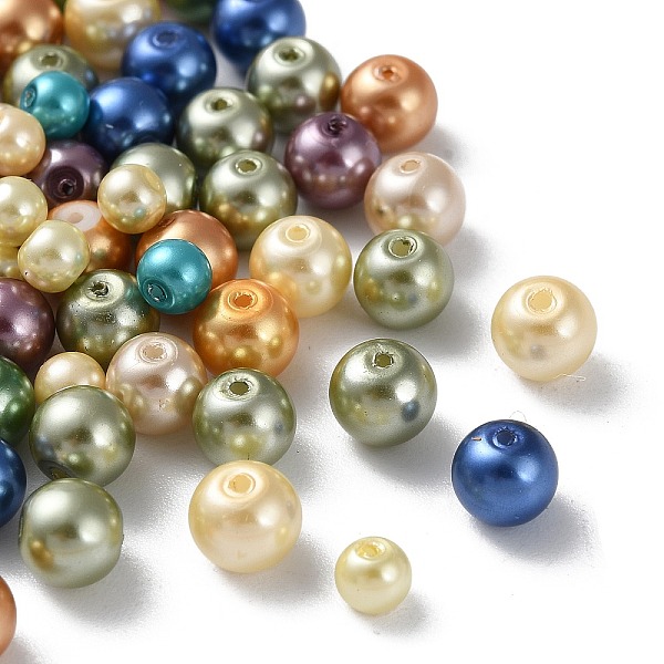 PandaHall Eco-Friendly Dyed Glass Pearl Round Bead Strands, Cotton Cord Threaded, Mixed Color, Mixed Color, 4~6mm, Hole: 0.7mm Glass Round..., Multicolor
PandaHall Eco-Friendly Dyed Glass Pearl Round Bead Strands, Cotton Cord Threaded, Mixed Color, Mixed Color, 4~6mm, Hole: 0.7mm Glass Round..., Multicolor