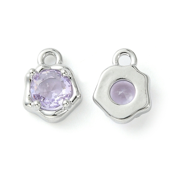 PandaHall Brass Micro Pave Cubic Zirconia Charms, Irregular Shape Charm, Real Platinum Plated, Lilac, 9x7x3mm, Hole: 1.4mm Brass+Cubic..., Purple
PandaHall Brass Micro Pave Cubic Zirconia Charms, Irregular Shape Charm, Real Platinum Plated, Lilac, 9x7x3mm, Hole: 1.4mm Brass+Cubic..., Purple