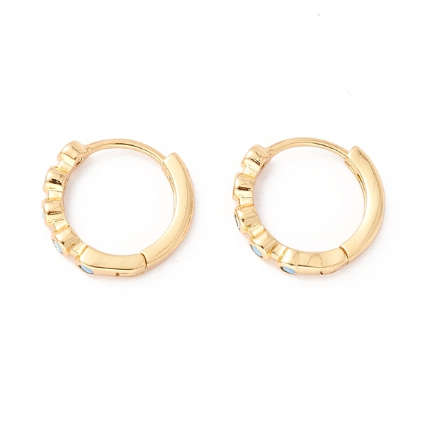 PandaHall Cubic Zirconia Huggie Hoop Earrings, Real 18K Gold Plated Small Hoop Earrings for Girl Women, Cyan, 10 Gauge, 2.5x14mm, Pin: 1mm...
PandaHall Cubic Zirconia Huggie Hoop Earrings, Real 18K Gold Plated Small Hoop Earrings for Girl Women, Cyan, 10 Gauge, 2.5x14mm, Pin: 1mm...