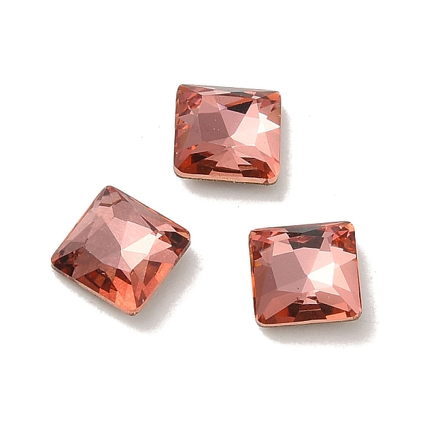 PandaHall Glass Rhinestone Cabochons, Point Back & Back Plated, Faceted, Square, Padparadscha, 5x5x2mm Glass Rhinestone Square Red
PandaHall Glass Rhinestone Cabochons, Point Back & Back Plated, Faceted, Square, Padparadscha, 5x5x2mm Glass Rhinestone Square Red