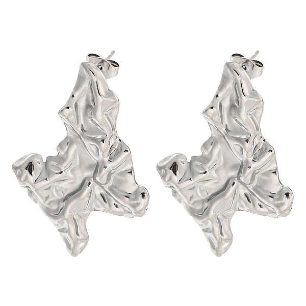 PandaHall 304 Stainless Steel Ear Studs, Wrinkle, Stainless Steel Color, 37.5x26.5mm 304 Stainless Steel Others
PandaHall 304 Stainless Steel Ear Studs, Wrinkle, Stainless Steel Color, 37.5x26.5mm 304 Stainless Steel Others