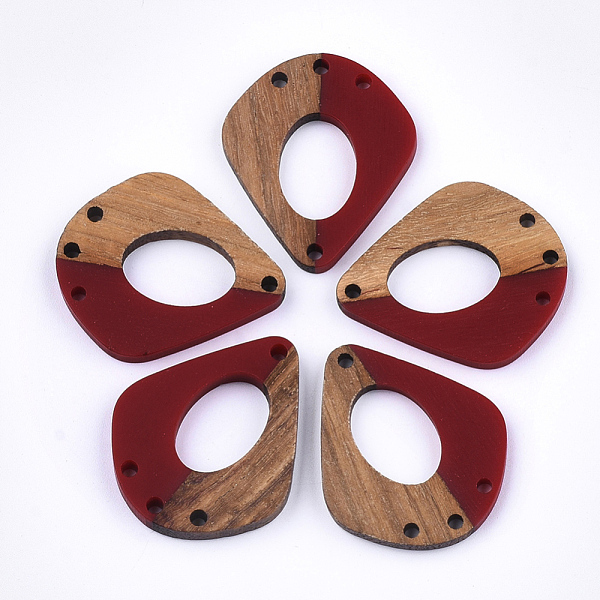 PandaHall Resin & Walnut Wood Chandelier Components Links, teardrop, Dark Red, 32.5x27.5x2.5~4mm, Hole: 1.8mm Resin+Wood Teardrop Red
PandaHall Resin & Walnut Wood Chandelier Components Links, teardrop, Dark Red, 32.5x27.5x2.5~4mm, Hole: 1.8mm Resin+Wood Teardrop Red