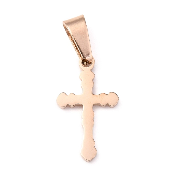 PandaHall 304 Stainless Steel Pendants, Cross, Rose Gold, 19x11x1.2mm, Hole: 3.5x7mm 304 Stainless Steel Cross
PandaHall 304 Stainless Steel Pendants, Cross, Rose Gold, 19x11x1.2mm, Hole: 3.5x7mm 304 Stainless Steel Cross