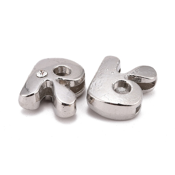 PandaHall Letter Slider Beads for Watch Band Bracelet Making, Platinum Plated Alloy Crystal Rhinestone Slide Charms, Cadmium Free & Nickel..., Clear
PandaHall Letter Slider Beads for Watch Band Bracelet Making, Platinum Plated Alloy Crystal Rhinestone Slide Charms, Cadmium Free & Nickel..., Clear