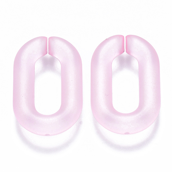 PandaHall Transparent Acrylic Linking Rings, Quick Link Connectors, for Cable Chains Making, Frosted, Oval, Pearl Pink, 31x19.5x5.5mm, Inner...
PandaHall Transparent Acrylic Linking Rings, Quick Link Connectors, for Cable Chains Making, Frosted, Oval, Pearl Pink, 31x19.5x5.5mm, Inner...