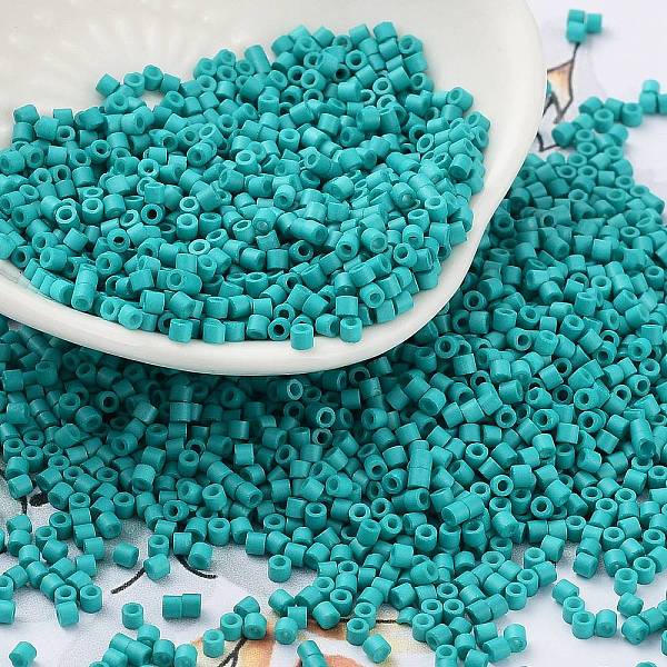 PandaHall Baking Paint Glass Seed Beads, Cylinder, Light Sea Green, 2x1.5mm, Hole: 1mm, about 50398pcs/pound Glass
PandaHall Baking Paint Glass Seed Beads, Cylinder, Light Sea Green, 2x1.5mm, Hole: 1mm, about 50398pcs/pound Glass