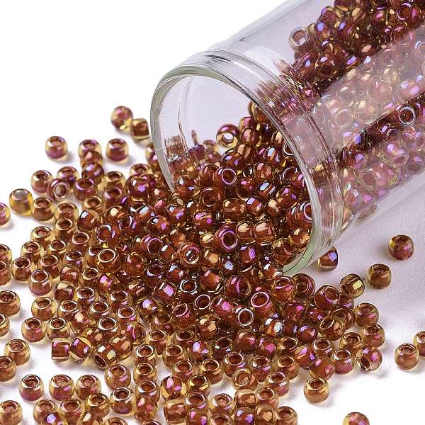 PandaHall TOHO Round Seed Beads, Japanese Seed Beads, (951) Inside Color Jonquil/Brick Red Lined, 8/0, 3mm, Hole: 1mm, about 10000pcs/pound...
PandaHall TOHO Round Seed Beads, Japanese Seed Beads, (951) Inside Color Jonquil/Brick Red Lined, 8/0, 3mm, Hole: 1mm, about 10000pcs/pound...