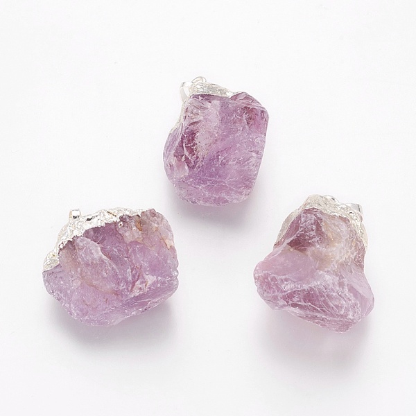 PandaHall Natural Amethyst Pendants, with Brass Findings, Nuggets, Silver Color Plated, 30.5~38x20~30x14~21.5mm, Hole: 5x8mm Amethyst...
PandaHall Natural Amethyst Pendants, with Brass Findings, Nuggets, Silver Color Plated, 30.5~38x20~30x14~21.5mm, Hole: 5x8mm Amethyst...