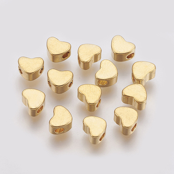 PandaHall Brass Beads, Nickel Free, Real 18K Gold Plated, Heart, 5.5x6x3mm, Hole: 1mm Brass Heart
PandaHall Brass Beads, Nickel Free, Real 18K Gold Plated, Heart, 5.5x6x3mm, Hole: 1mm Brass Heart