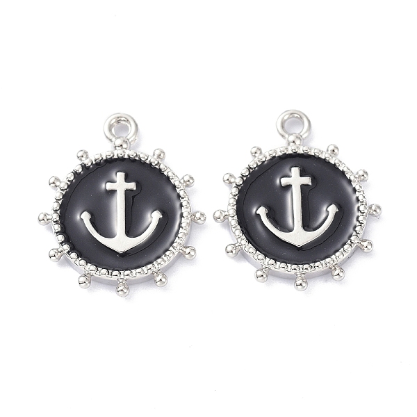 PandaHall Eco-Friendly Stainless Steel Enamel Pendants, Platinum, Long-Lasting Plated, Flat Round with Anchor, Black, 20x16.5x2.2mm, Hole...
PandaHall Eco-Friendly Stainless Steel Enamel Pendants, Platinum, Long-Lasting Plated, Flat Round with Anchor, Black, 20x16.5x2.2mm, Hole...