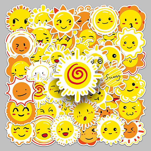 PandaHall 50Pcs Cartoon Sun-themed PVC Self-Adhesive Stickers, Waterproof Decals, for DIY Albums Diary, Laptop Decoration Cartoon..., Gold
PandaHall 50Pcs Cartoon Sun-themed PVC Self-Adhesive Stickers, Waterproof Decals, for DIY Albums Diary, Laptop Decoration Cartoon..., Gold
