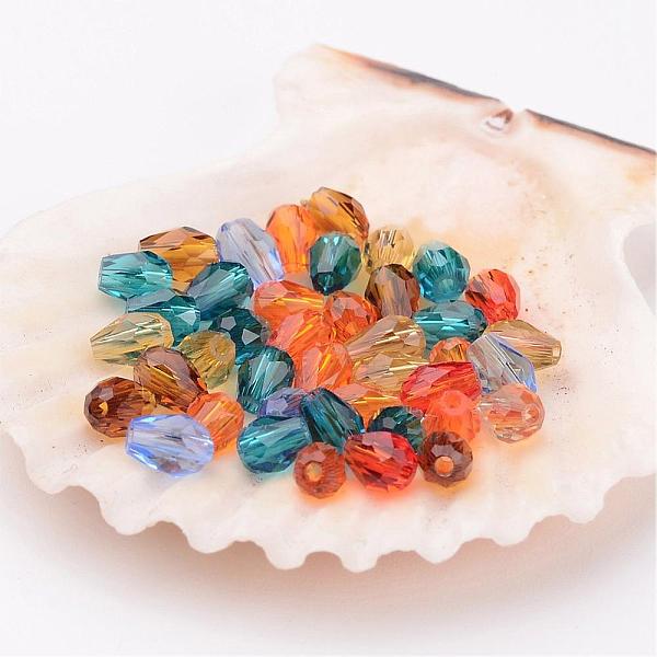 PandaHall Transparent Glass Beads, Faceted, teardrop, Mixed Color, 5x3mm, Hole: 1mm Glass Teardrop Multicolor
PandaHall Transparent Glass Beads, Faceted, teardrop, Mixed Color, 5x3mm, Hole: 1mm Glass Teardrop Multicolor
