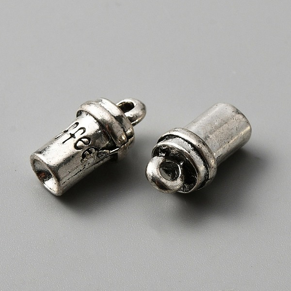 PandaHall Tibetan Style Alloy Charms, 3D Coffee Cup Charms, Antique Silver, 15x8x7mm, Hole: 2mm Alloy Tableware
PandaHall Tibetan Style Alloy Charms, 3D Coffee Cup Charms, Antique Silver, 15x8x7mm, Hole: 2mm Alloy Tableware