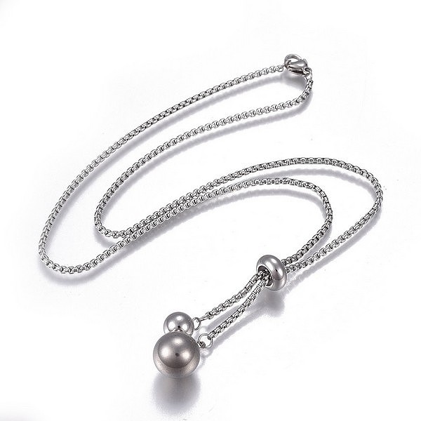 PandaHall 304 Stainless Steel Pendant Necklaces, with Box Chain and Lobster Claw Clasps, Round, Stainless Steel Color, 20.07 inch(51cm) 304...
PandaHall 304 Stainless Steel Pendant Necklaces, with Box Chain and Lobster Claw Clasps, Round, Stainless Steel Color, 20.07 inch(51cm) 304...