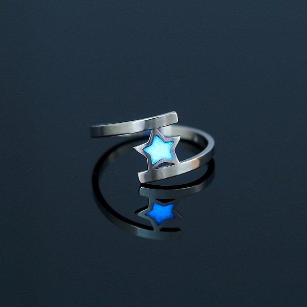 PandaHall Luminous 304 Stainless Steel Star Finger Ring, Glow In The Dark Jewelry for Women, Stainless Steel Color, US Size 7 3/4(17.9mm)...
PandaHall Luminous 304 Stainless Steel Star Finger Ring, Glow In The Dark Jewelry for Women, Stainless Steel Color, US Size 7 3/4(17.9mm)...