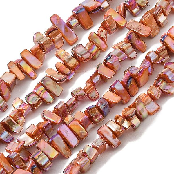 PandaHall Natural Freshwater Shell Beads Strands, Dyed, AB Color, Nugget, Indian Red, 7~17.5x5~5.5x6~8.5mm, Hole: 1.2mm, about...
PandaHall Natural Freshwater Shell Beads Strands, Dyed, AB Color, Nugget, Indian Red, 7~17.5x5~5.5x6~8.5mm, Hole: 1.2mm, about...