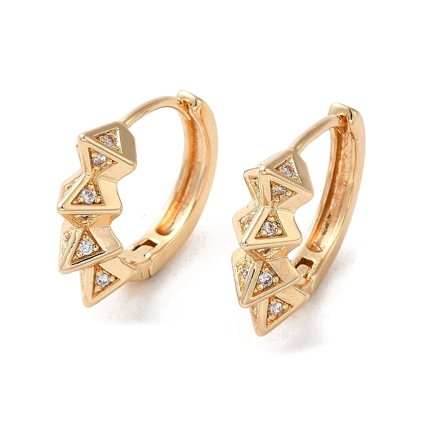 PandaHall Brass Micro Pave Cubic Zirconia Hoop Earrings, Diamond Shape, Light Gold, 16.5x6mm Cubic Zirconia Diamond
PandaHall Brass Micro Pave Cubic Zirconia Hoop Earrings, Diamond Shape, Light Gold, 16.5x6mm Cubic Zirconia Diamond