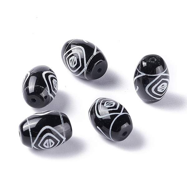 PandaHall Tibetan Style dZi Beads, Natural Agate Beads, Dyed & Heated, Oval, Mountain Pattern, 13.5x10mm, Hole: 1.2mm Tibetan Agate Oval
PandaHall Tibetan Style dZi Beads, Natural Agate Beads, Dyed & Heated, Oval, Mountain Pattern, 13.5x10mm, Hole: 1.2mm Tibetan Agate Oval