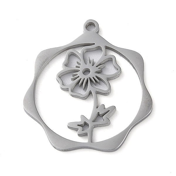 PandaHall 304 Stainless Steel Pendants, Flower, Stainless Steel Color, 23.5x21.5x1mm, Hole: 1.5mm 304 Stainless Steel Flower
PandaHall 304 Stainless Steel Pendants, Flower, Stainless Steel Color, 23.5x21.5x1mm, Hole: 1.5mm 304 Stainless Steel Flower