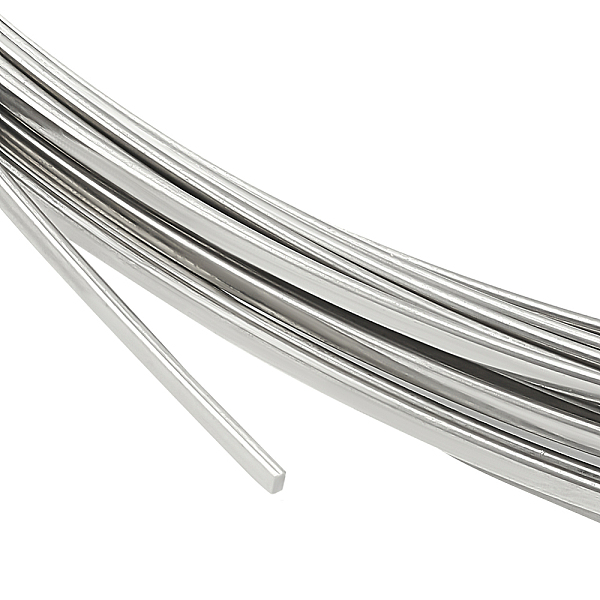 PandaHall 304 Stainless Steel Wire, Flat, Stainless Steel Color, 2x1mm, about 22.97 Feet(7m)/Bundle Stainless Steel Flat
PandaHall 304 Stainless Steel Wire, Flat, Stainless Steel Color, 2x1mm, about 22.97 Feet(7m)/Bundle Stainless Steel Flat