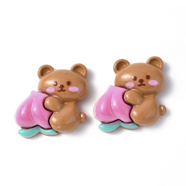 PandaHall Opaque Resin Cabochons, Animal with Peach, Bear Pattern, 26x26.5x8mm Resin Bear
PandaHall Opaque Resin Cabochons, Animal with Peach, Bear Pattern, 26x26.5x8mm Resin Bear
