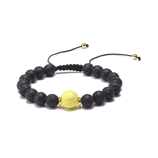 PandaHall Natural Lava Rock & Acrylic Braided Bead Bracelet, Essential Oil Gemstone Jewelry for Men Women, Tennis Pattern, Inner Diameter..., Yellow
PandaHall Natural Lava Rock & Acrylic Braided Bead Bracelet, Essential Oil Gemstone Jewelry for Men Women, Tennis Pattern, Inner Diameter..., Yellow