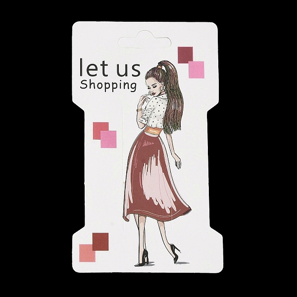 PandaHall Rectangle Girl Print Paper Hair Clip Display Cards, Jewelry Display Cards for Hair Clip Storage, Indian Red, 11.5x6.6x0.05cm, Hole...
PandaHall Rectangle Girl Print Paper Hair Clip Display Cards, Jewelry Display Cards for Hair Clip Storage, Indian Red, 11.5x6.6x0.05cm, Hole...