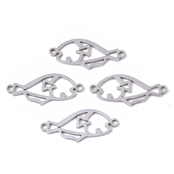 PandaHall 201 Stainless Steel Links connectors, Laser Cut, Fish, Stainless Steel Color, 10x22.5x1mm, Hole: 1.4mm 201 Stainless Steel Fish
PandaHall 201 Stainless Steel Links connectors, Laser Cut, Fish, Stainless Steel Color, 10x22.5x1mm, Hole: 1.4mm 201 Stainless Steel Fish