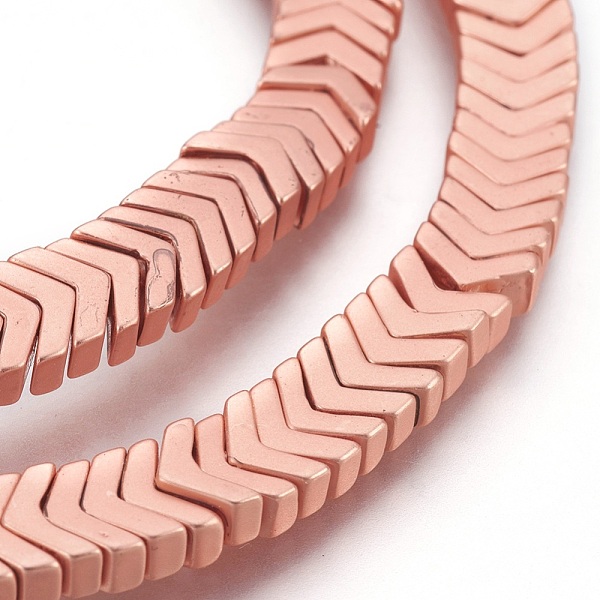 PandaHall Electroplated Non-magnetic Synthetic Hematite Bead Strand, Arrows, Matte Style, Rose Gold Plated, 3.5x6.5x3mm, Hole: 1mm, about...
PandaHall Electroplated Non-magnetic Synthetic Hematite Bead Strand, Arrows, Matte Style, Rose Gold Plated, 3.5x6.5x3mm, Hole: 1mm, about...