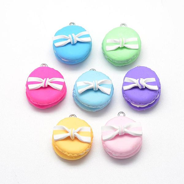 PandaHall Handmade Polymer Clay Pendants, Macarons with Bowknot, Mixed Color, 28~30x25~26x16~21mm, Hole: 2mm Polymer Clay Food Multicolor
PandaHall Handmade Polymer Clay Pendants, Macarons with Bowknot, Mixed Color, 28~30x25~26x16~21mm, Hole: 2mm Polymer Clay Food Multicolor