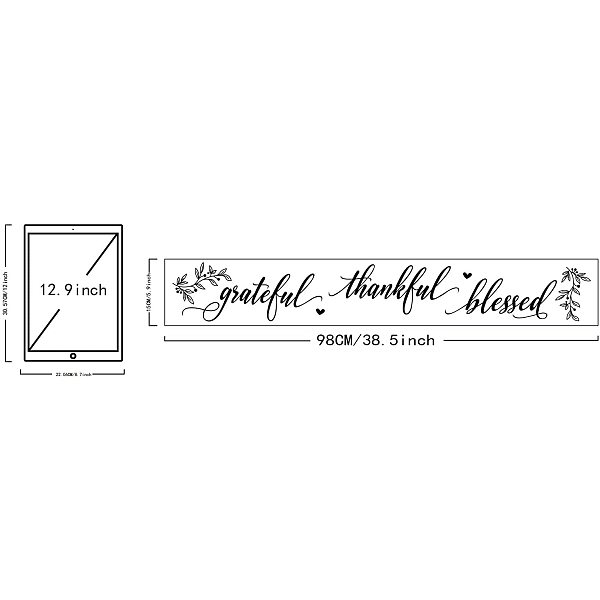 PandaHall Rectangle PVC Wall Stickers, for Home Living Room Bedroom Decoration, Word, 150x980mm Plastic Word
PandaHall Rectangle PVC Wall Stickers, for Home Living Room Bedroom Decoration, Word, 150x980mm Plastic Word