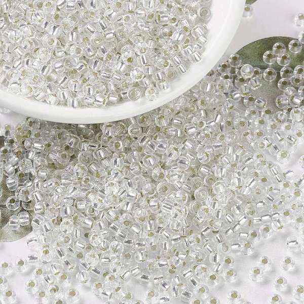 PandaHall MIYUKI Round Rocailles Beads, Japanese Seed Beads, (RR1) Silverlined Crystal, 8/0, 3mm, Hole: 1mm, about 422~455pcs/bottle..., Clear
PandaHall MIYUKI Round Rocailles Beads, Japanese Seed Beads, (RR1) Silverlined Crystal, 8/0, 3mm, Hole: 1mm, about 422~455pcs/bottle..., Clear