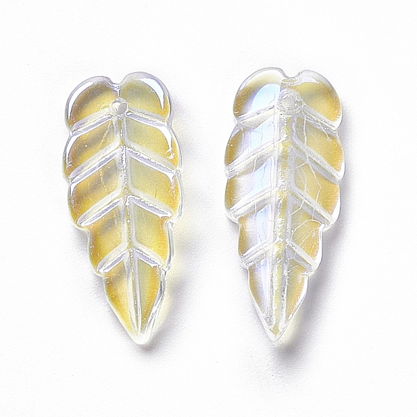 PandaHall Electroplate Glass Pendant, AB Color, Leaf, Clear, 23x10x3mm, Hole: 1.2mm Glass Leaf Clear
PandaHall Electroplate Glass Pendant, AB Color, Leaf, Clear, 23x10x3mm, Hole: 1.2mm Glass Leaf Clear