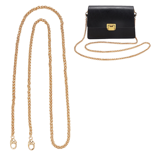 PandaHall Iron Wheat Chain Bag Straps, with Heart Lobster Claw Clasps, for Handbag Handle Replacement Accessories, Light Gold, 122x0.55cm...
PandaHall Iron Wheat Chain Bag Straps, with Heart Lobster Claw Clasps, for Handbag Handle Replacement Accessories, Light Gold, 122x0.55cm...