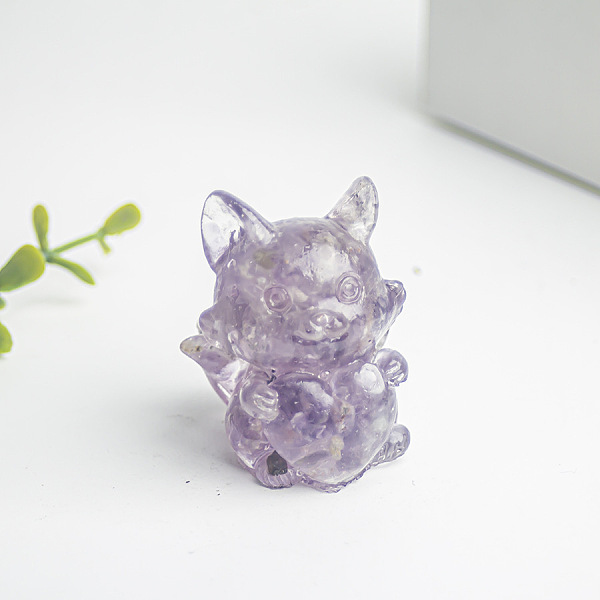 PandaHall Natural Amethyst Fox Display Decorations, Resin Figurine Home Decoration, for Home Feng Shui Ornament, 35x30x40mm Amethyst Fox
PandaHall Natural Amethyst Fox Display Decorations, Resin Figurine Home Decoration, for Home Feng Shui Ornament, 35x30x40mm Amethyst Fox
