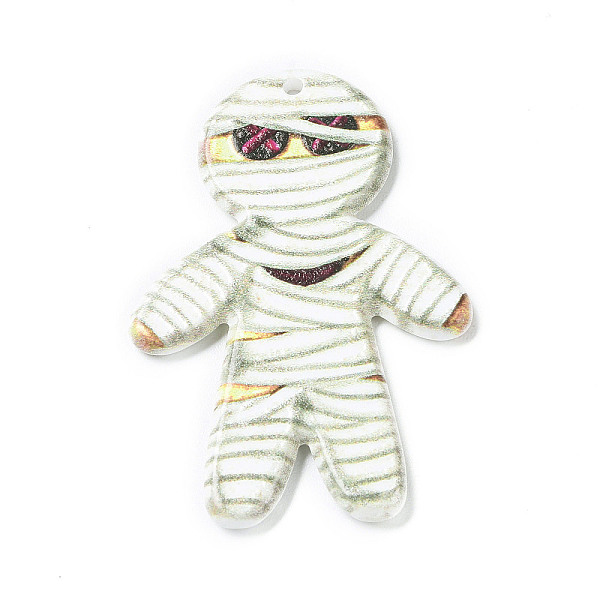 PandaHall Halloween Acrylic Pendant, Mummy, 49.5x33x2.5mm, Hole: 1.5mm Acrylic Mummy
PandaHall Halloween Acrylic Pendant, Mummy, 49.5x33x2.5mm, Hole: 1.5mm Acrylic Mummy