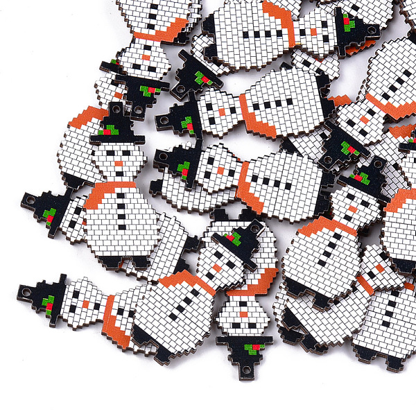 PandaHall Printed Basswood Pendants, Back Random Color, Snowman, Creamy White, 42.5x18x3mm, Hole: 2mm Wood Others
PandaHall Printed Basswood Pendants, Back Random Color, Snowman, Creamy White, 42.5x18x3mm, Hole: 2mm Wood Others
