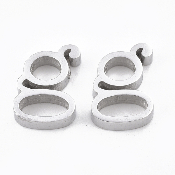 PandaHall 304 Stainless Steel Pendants, Stainless Steel Color, Letter, Letter.G, 13x10x3mm, Hole: 1.8mm 304 Stainless Steel Letter G
PandaHall 304 Stainless Steel Pendants, Stainless Steel Color, Letter, Letter.G, 13x10x3mm, Hole: 1.8mm 304 Stainless Steel Letter G