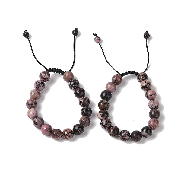 PandaHall 10mm Round Natural Rhodonite Braided Bead Bracelets, Adjustable Nylon Cord Bracelets for Women Men, Inner Diameter: 1-3/4~2-7/8...
PandaHall 10mm Round Natural Rhodonite Braided Bead Bracelets, Adjustable Nylon Cord Bracelets for Women Men, Inner Diameter: 1-3/4~2-7/8...