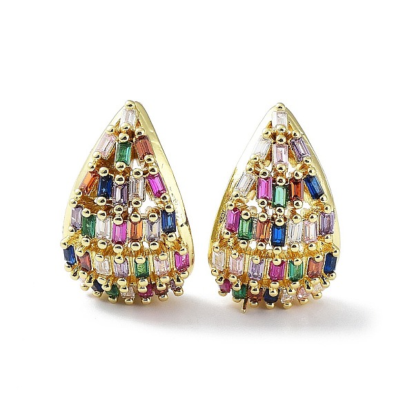 PandaHall Rack Plating Brass Cubic Zirconia Teardrop Stud Earrings, Lead Free & Cadmium Free, Long-Lasting Plated, Real 18K Gold Plated...
PandaHall Rack Plating Brass Cubic Zirconia Teardrop Stud Earrings, Lead Free & Cadmium Free, Long-Lasting Plated, Real 18K Gold Plated...