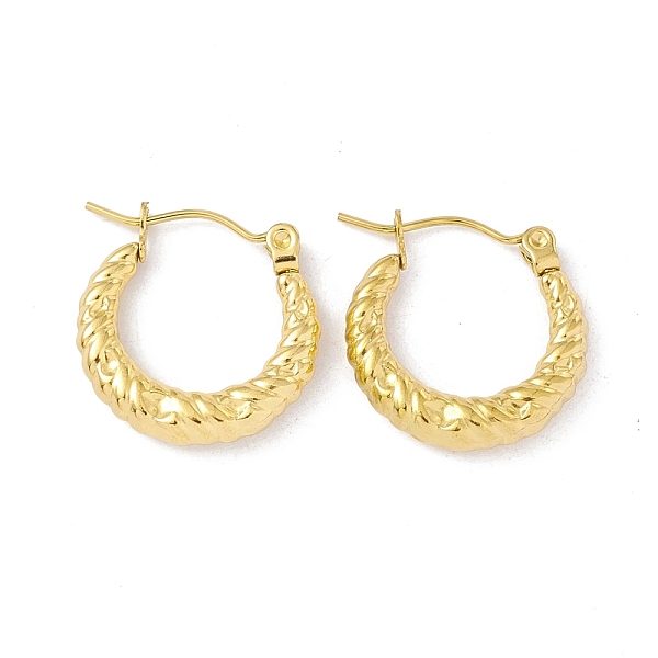 PandaHall Ion Plating(IP) 304 Stainless Steel Twist Rope Chunky Hoop Earrings for Women, Golden, 18.5x18x3.5mm, Pin: 0.6mm 304 Stainless...
PandaHall Ion Plating(IP) 304 Stainless Steel Twist Rope Chunky Hoop Earrings for Women, Golden, 18.5x18x3.5mm, Pin: 0.6mm 304 Stainless...