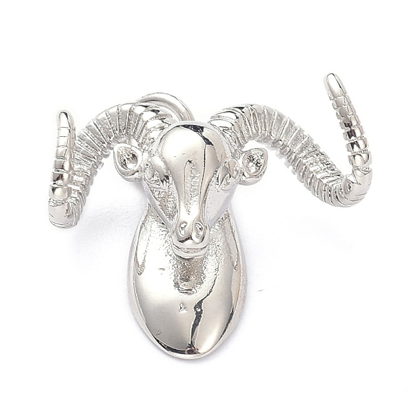 PandaHall Brass Charms, with Jump Ring, Long-Lasting Plated, Goat Sheep, Real Platinum Plated, 14x15x6mm, Jump Ring: 5x1mm, 3.5mm Inner...
PandaHall Brass Charms, with Jump Ring, Long-Lasting Plated, Goat Sheep, Real Platinum Plated, 14x15x6mm, Jump Ring: 5x1mm, 3.5mm Inner...