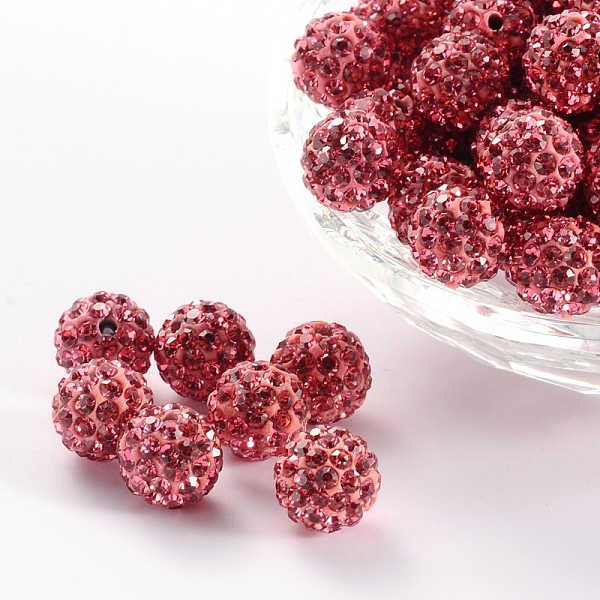 PandaHall Polymer Clay Rhinestone Beads, Grade A, Round, PP15, Rose, 10mm, Hole: 1.8~2mm, 6 Rows Rhinestone, PP15(2.1~2.2mm) Polymer..., Pink
PandaHall Polymer Clay Rhinestone Beads, Grade A, Round, PP15, Rose, 10mm, Hole: 1.8~2mm, 6 Rows Rhinestone, PP15(2.1~2.2mm) Polymer..., Pink