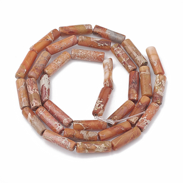 PandaHall Natural Imperial Jasper Beads Strands, Dyed, Column, Dark Orange, 12~13x4~4.5mm, Hole: 1~1.2mm, about 30pcs/strand, 15.9 inch...
PandaHall Natural Imperial Jasper Beads Strands, Dyed, Column, Dark Orange, 12~13x4~4.5mm, Hole: 1~1.2mm, about 30pcs/strand, 15.9 inch...